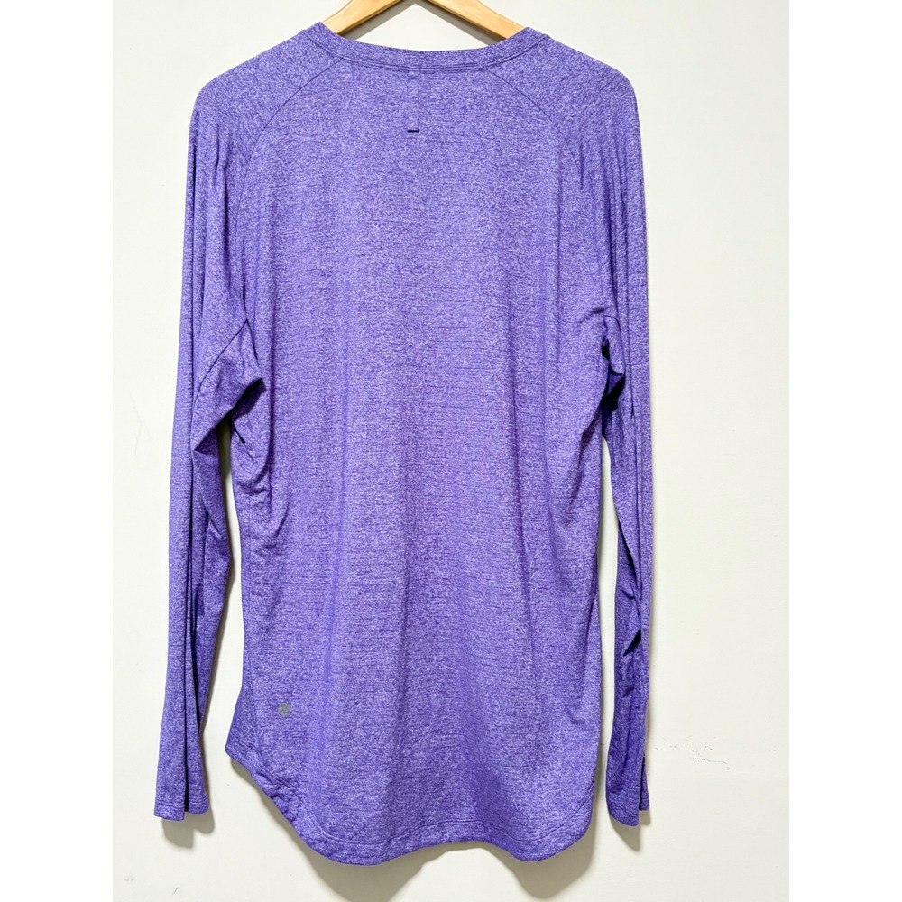 Lululemon Metal Vent Tech Long Sleeve Shirt Purple Heathered Size L Activewear